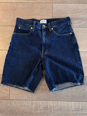 Everlane The OG Baggy Jean Short in Dark Indigo
